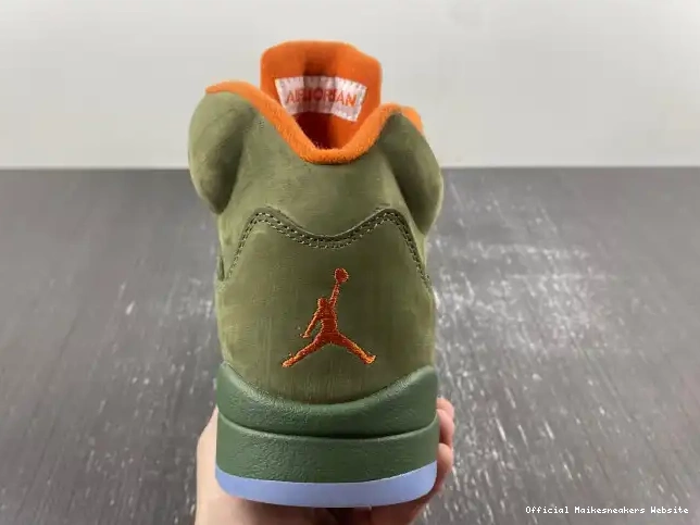 Official Maikesneakers Olive Jordan 5 DD0587-308 Air 0518